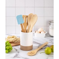 Enchante Cook With Color 6-Pc. Bamboo Utensil Set, Blue