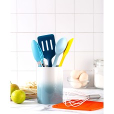 Enchante Cook With Color 7-Pc. Silicone Utensil Set & Crock