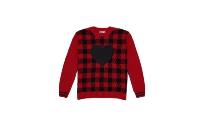 Epic Threads Big Girls Plaid with Heart Graphic Sweater