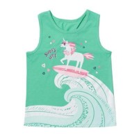 Epic Threads Toddler Girls Graphic Tank Top With Unicorn, Green, 2T