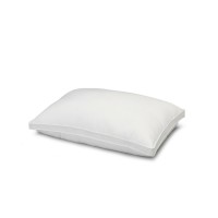 Exquisite Hotel Collection Gusseted Microfiber Gel Filled Firm Pillow, White, Queen