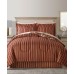  Odyssey Scroll/Stripe Reversible 8 Pc. Comforter Sets, King, Wine