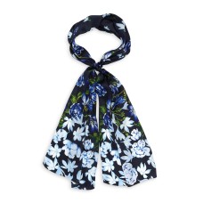 Falling Floral Silk Oblong Scarf