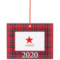 Family Pajamas Brinkley Plaid Ornament, Red