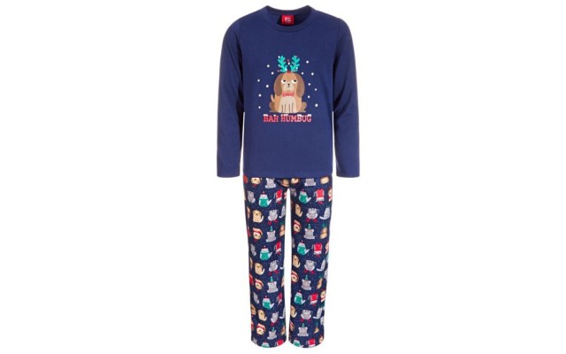  Little & Big Kids Matching 2 Pieces Bah Humbug Pajama Set, 2t-3t