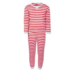 Family Pajamas Little & Big Kids Matching 2 Pieces Striped Pajama Set