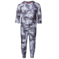 Family Pajamas Matching Baby Boys & Girls 2-Pc. Tie-Dyed Family Pajama Set, Grey Tie Dye, 6-9 Months