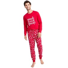 Family Pajamas Matching Men s Merry Snowflake Mix It Family Pajama Set, Red, Medium
