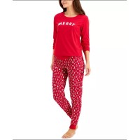 Family Pajamas Matching Women’s Merry Family Pajama Set Red
