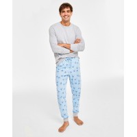 Family Pajamas Men’s Hanukkah Pajamas Set, Blue, XX-Large