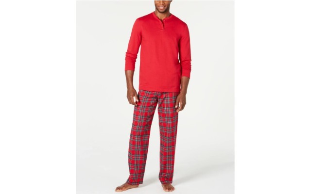  Mens Matching Big & Tall Mix It Brinkley Plaid Pajama Set