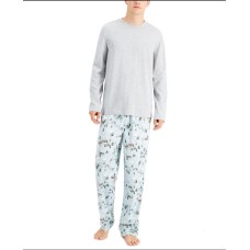 Family Pajamas Mens Matching Ski Mountain Pajama Set