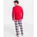  Men’s Mix It Stewart Pajamas Set (Stewart Plaid, Large)
