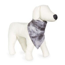 Family Pajamas Pet Tie-Dyed Printed Bandana, Gray,