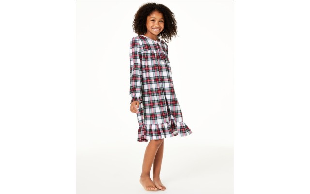  Girls Christmas Kids Nightgown Red