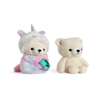 Fao Schwarz Cozie Friends Unicorn Teddy Bear Swaddle, Beige, 7.0″ x 5.0″ x 12.0″