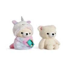 Fao Schwarz Cozie Friends Unicorn Teddy Bear Swaddle, Beige, 7.0″ x 5.0″ x 12.0″