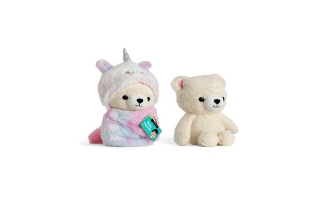  Cozie Friends Unicorn Teddy Bear Swaddle, Beige, 7.0″ x 5.0″ x 12.0″
