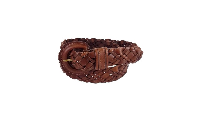  Accessories Braided Buckle Belt (Brown, XL)