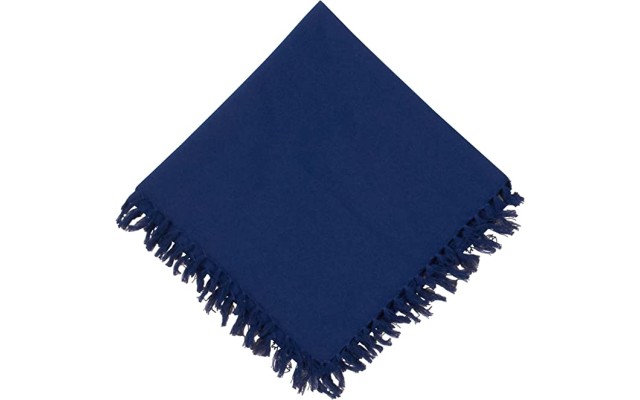  Fringed Cobalt 19″ x 19″ Napkins, Blue, 19X19