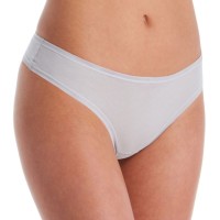 Fine Lines Women's Pure Cotton Thongs, Gray, Large