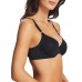  Women’s Full Coverage Smoothing T-Shirt Bras, Black, 34D