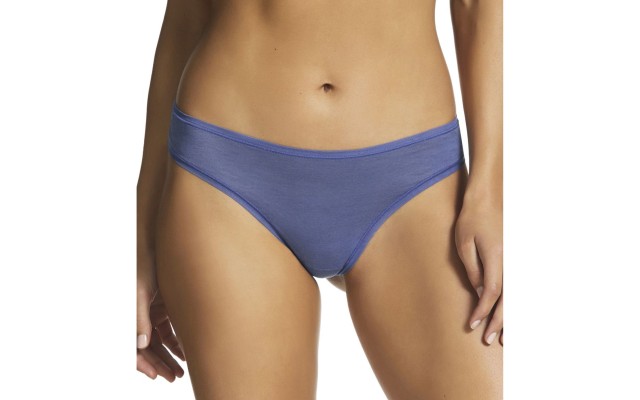  Women's Pure Cotton Thongs, Blue, Large