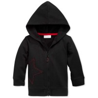 First Impressions Baby Boys Star Hoodies, Black, 24 Months