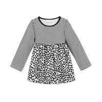 First Impressions Baby Girls Long-Sleeve Stripes & Dot-Print Tunic (6-9 Months, Black/White)