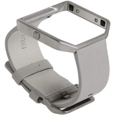 Fitbit Blaze Accessory Band, Leather, Mist Grey, Small