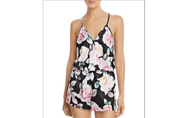 Flora Nikrooz Womens Lilith Comfy Sleepwear Romper