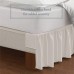  Magic Skirt Ruffled Twin Bed Skirt, White