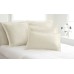 Poplin Tailored Euro Sham, Ivory, 26×26