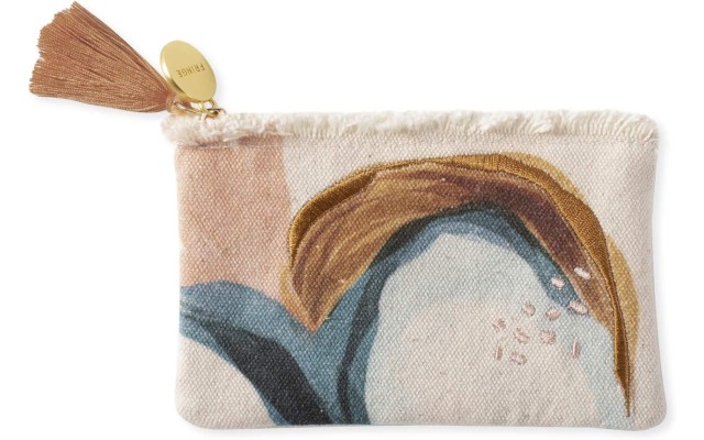  Canvas Coin Pouch, Abstract, 5″ x 3.5″