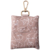 Fringe Studio Canvas Waste Bag Dispenser Loose Dog, Brown, 4”