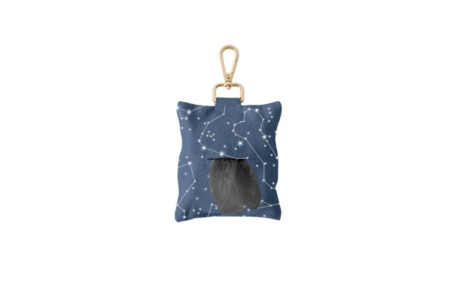  Canvas Waste Bag Dispenser, Navy, 4