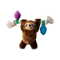 Fringe Studio  PetShop by Fringe Studio Let It Glow Dog Toy, Brown, 11.5″ x 9″
