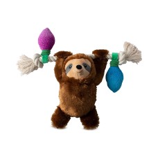Fringe Studio  PetShop by Fringe Studio Let It Glow Dog Toy, Brown, 11.5″ x 9″
