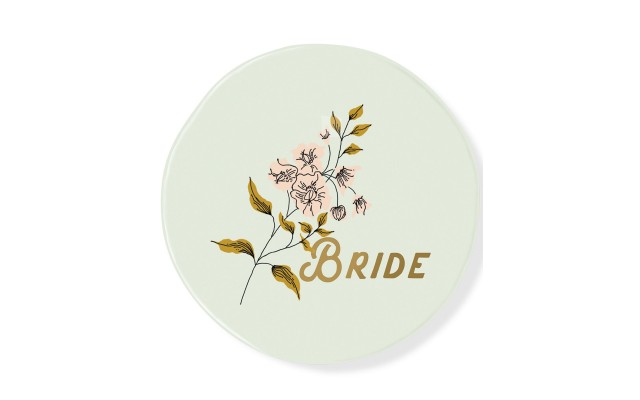  Small Bride Retro Print Catch All Tray, Green, 3.62″