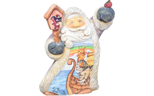G. Debrekht Tiny Tale Illustrated Santa with Noah’s Ark