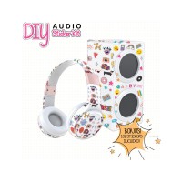 Gabba Goods Diy Patch Kit With Headphones, A Bluetooth Speaker, And A Sticker Sheet To Design It Yourself