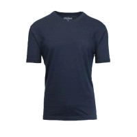 Galaxy by Harvic Mens Basic Solid Short Sleeve V-Neck Shirt, X-Large, Navy
