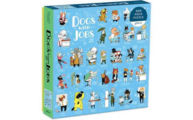  Dogs with Jobs Puzzle, 500 Pieces, 20” x 20” – Jigsaw Puzzle Featuring an Amusing Illustration of Dogs – Thick, Sturdy Pieces, Challenging Family Activity, Great Gift Idea