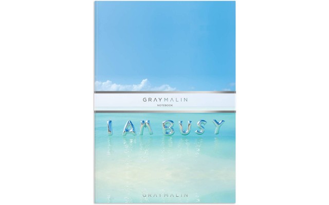  Malin The I Am Busy A5 Notebook, Gray