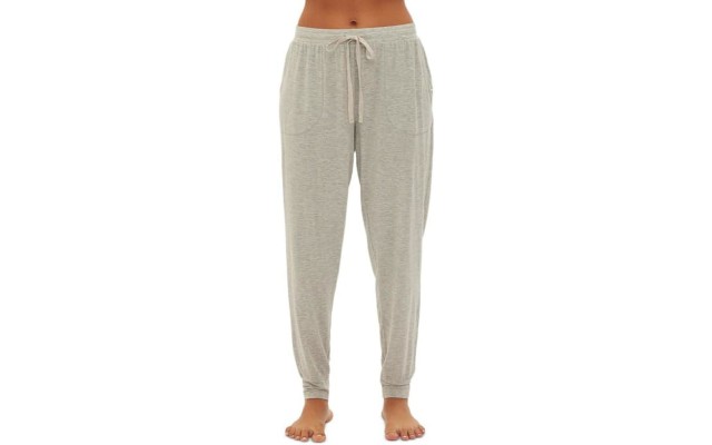 Gap GapBody Women’s Drawstring-Waist Jogger Pajama Pants (Grey Heather, X-Large)