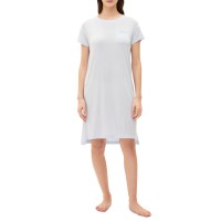 Gap Women’s Short-Sleeve Dorm Nightgown, Halogen Blue, Medium