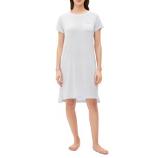 Gap Women’s Short-Sleeve Dorm Nightgown, Halogen Blue, Small