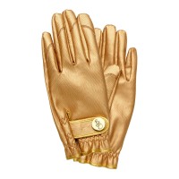 Garden Glory Gardening Gloves Premium Water and Dirt Repellent Designer Working Gloves, Gold