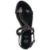  Women’s Lidia Slingback Flat Sandals, Black, 8M