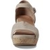  Women’s Vera Cork Wrapped Wedge Sandals, Mushroom Nubuck, 7M
